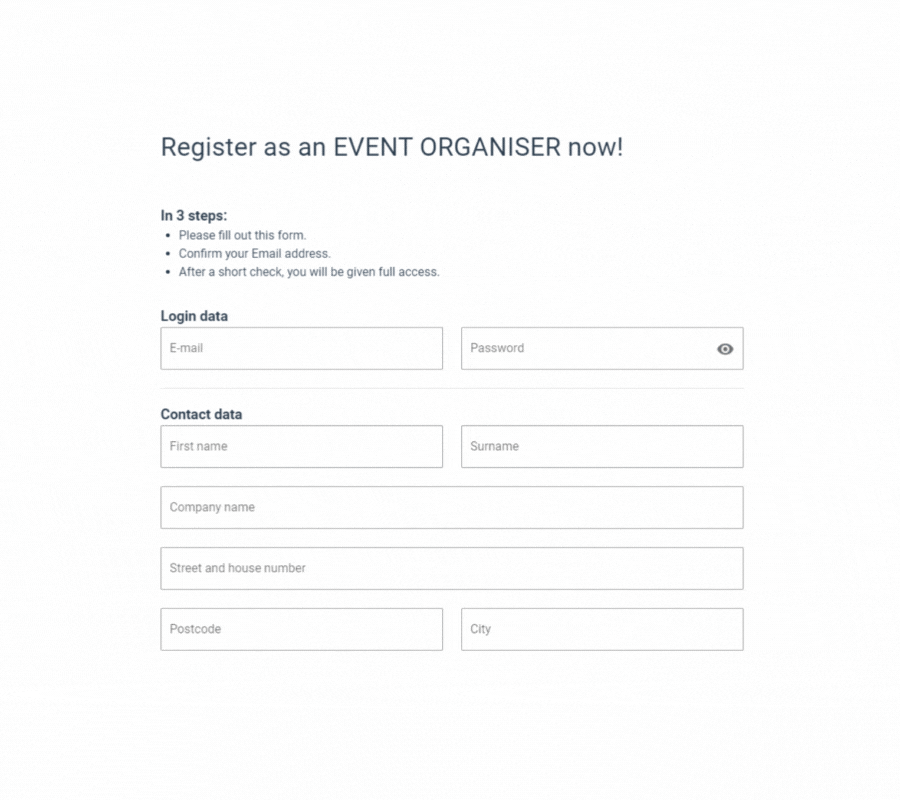 Fill out this registration form.